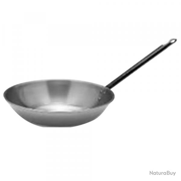 Poêle creuse cuisson trad acier poli laminé à froid 40cm