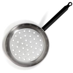 Poêle à marrons fond perforé manche long acier laminé Ø28cm