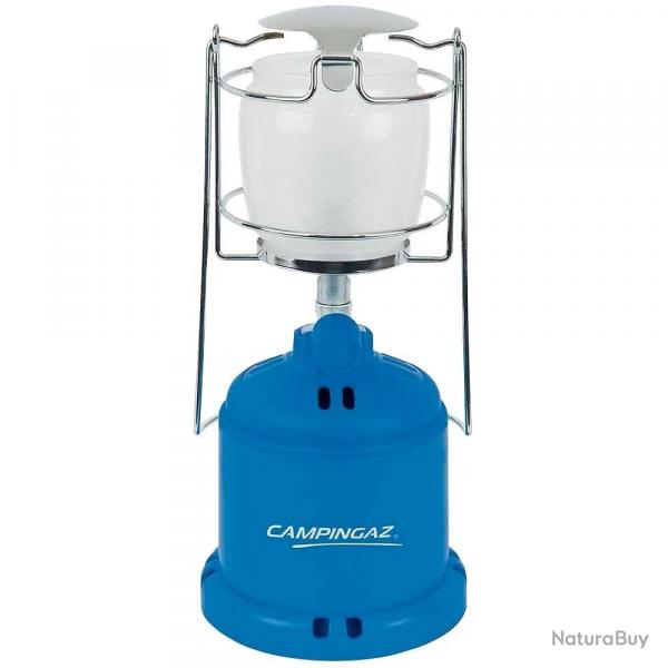 Lampe  gaz Lumogaz autonomie 5h verre bleu  12 cm x H 26 cm