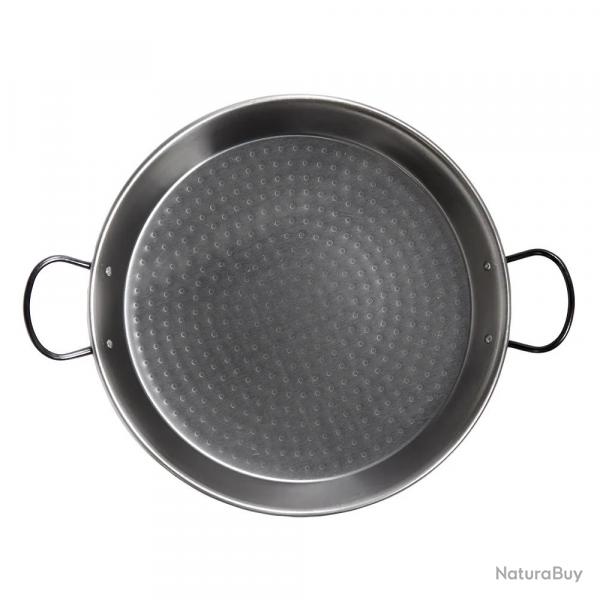 Plat paella flamme directe acier poli laminé Ø60cm 12-20 pers