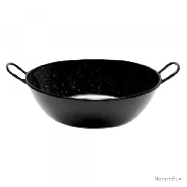 Poêle profonde émaillés poignées acier laminé Ø30-36-60cm 36cm