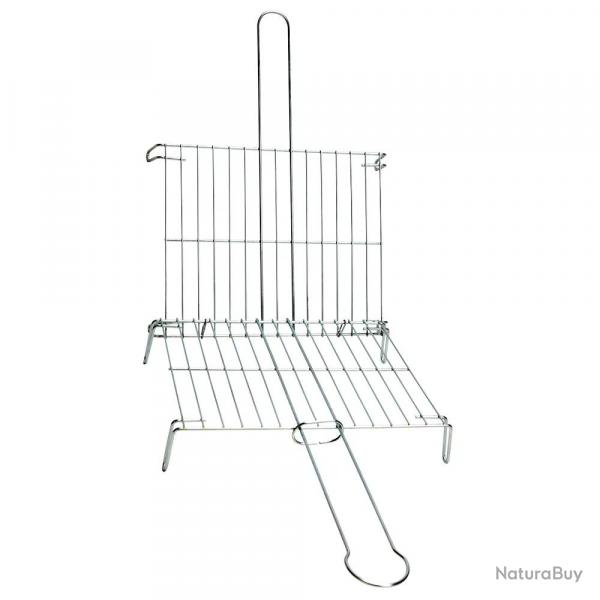 Grille double galvanis deux volets acier zinc 45x50 cm