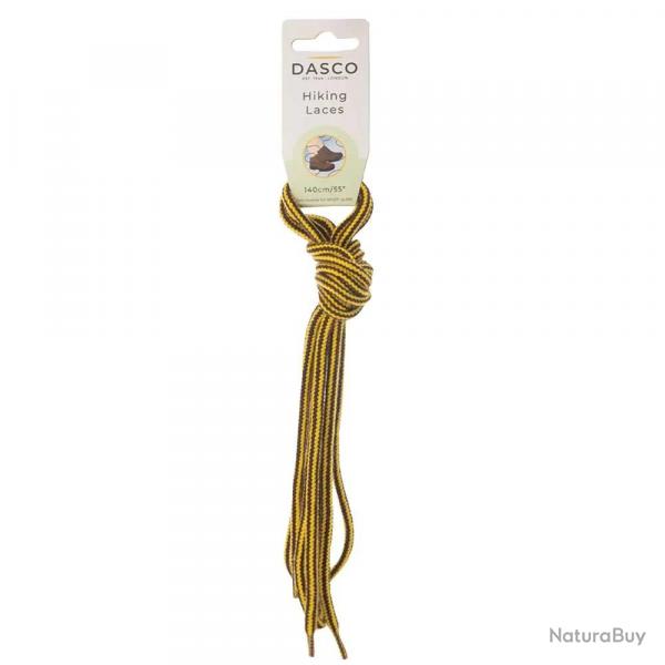 Lacets ronds larges 140 cm - Cordons chaussures rsistants 150cm Marron/jaune