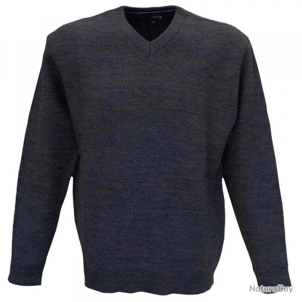 Pull col V Vernon Havane 63% acrylique 27% laine 10% nylon M