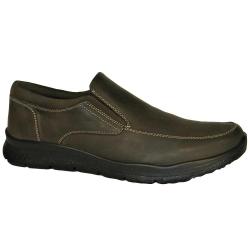 Chaussures Toucan cuir marron semelle PU double sans gêne 45