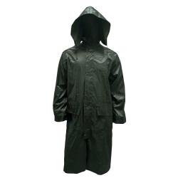 Manteau pluie étanche Treeland vert 100% polyester PVC XL