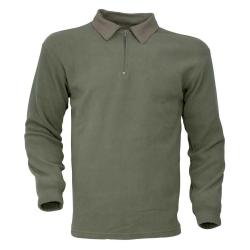 Chemise F1 Polaire Kaki 100% Polyester 220g/m² Col Zippé M
