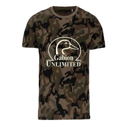 T-shirt camo Woodland 100% coton 145g coupe droite XL