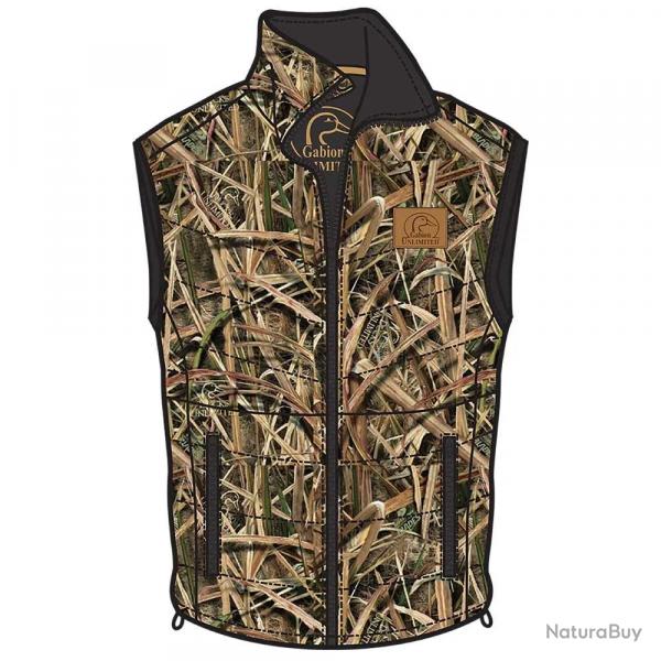 Gilet camo Roseaux Gabion Unlimited 4 poches 2XL