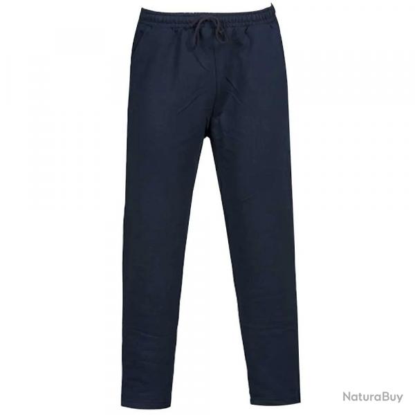 Jogging pantalon molleton marine coton/polyester 3 poches 3XL