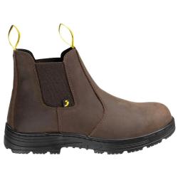 Bottines sécurité Jackman S3 cuir marron embout acier