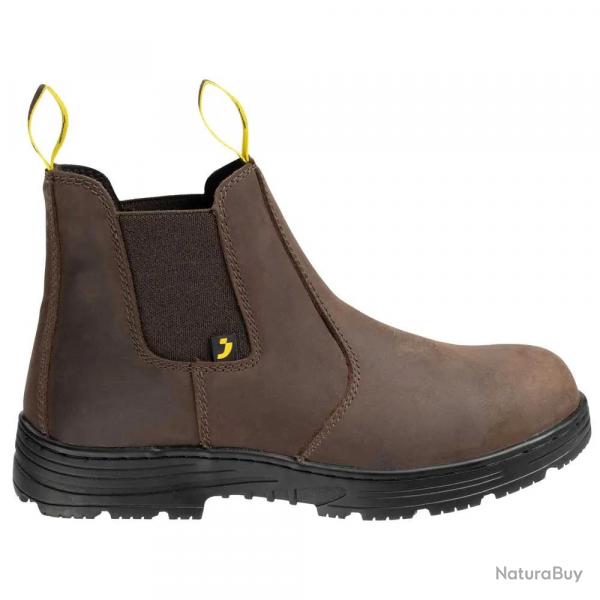 Bottines scurit Jackman S3 cuir marron embout acier
