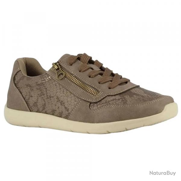Baskets beige  lacets et zip latral du 37 au 41 36
