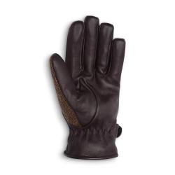 Gants Walker and Hawkes Brookmore Marron Cuir Tweed XL