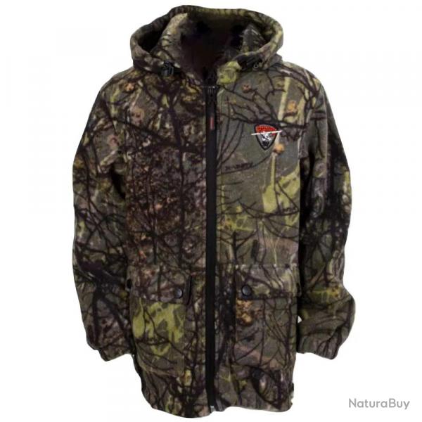Veste polaire Sportchief bross zip capuche 2 poches M