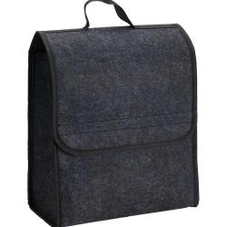 Sac de Rangement Voiture en Feutre Noir 30x17x28 cm