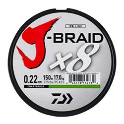 Tresse X8 Chartreuse Daiwa 8 brins ultra-résistante carnassiers 20/100