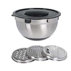 Bol Mélangeur avec 3 Râpes diam. 25,5 cm x H 14 cm