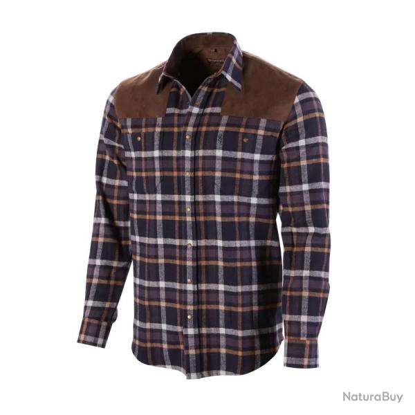 Chemise Browning Francis Bleu Coton Chasse Classique XL