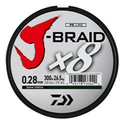 Tresse Daiwa X8 Vert 8 brins ultra-résistante carnassiers 10/100