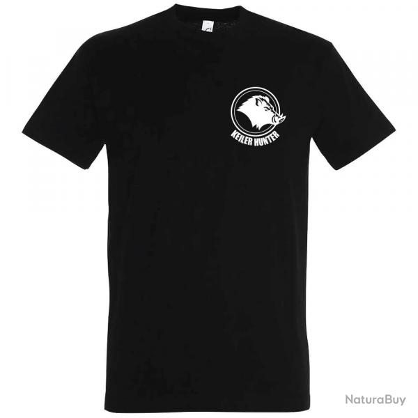 T-Shirt Keiler Hunter noir 100% coton manches courtes logo 2 M