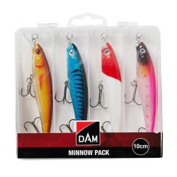 Pack 4 leurres coulants DAM carnassiers pêche profondeur 8cm 8g