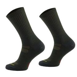 Chaussettes mérino anti-tiques kaki 65% laine SILTAX AG+ 43 / 46