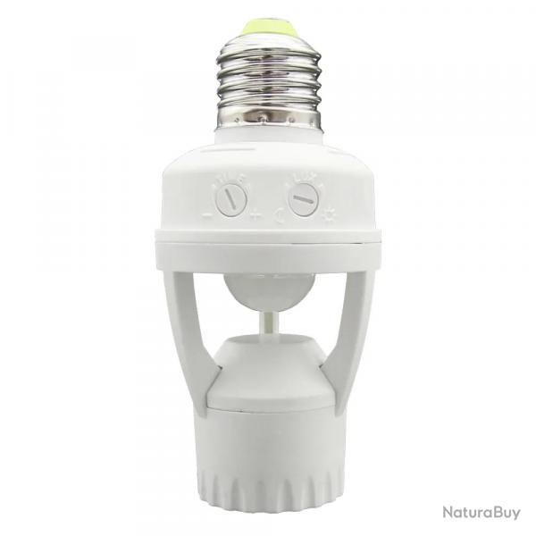 Douille dtecteur de mouvement E27 automatique LED compatible