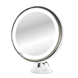 Miroir lumineux grossissant x7 orientable 360° fixation ventouse