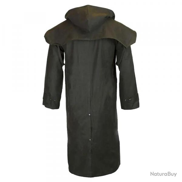 Manteau long Walker and Hawkes Waxstock Vert
