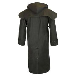 Manteau long Walker and Hawkes Waxstock Vert 2XL