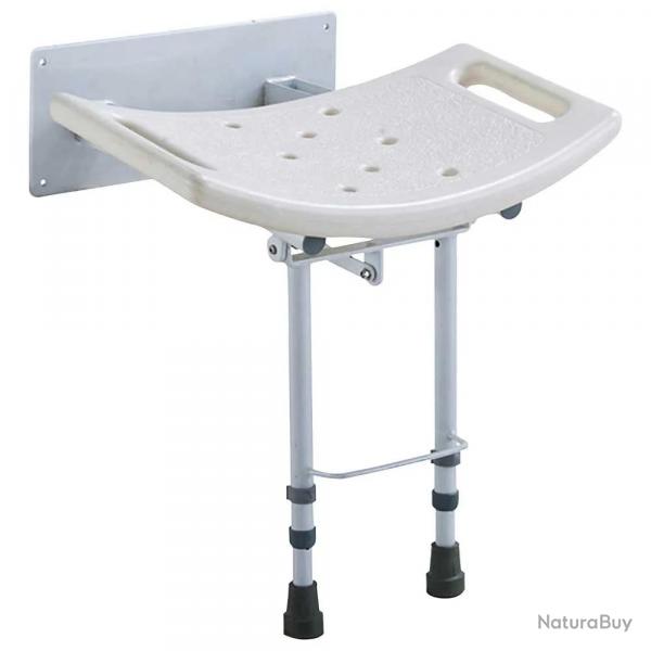 Sige douche relevable mural 39.5-44.5cm poignes antidrapant