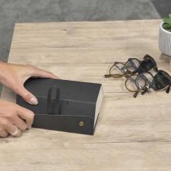 Etui à lunettes 3 paires - Rangement compact et pratique