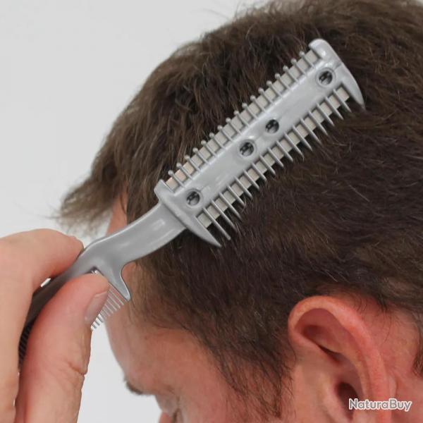 Coupe-cheveux peigne 2 lames rasoir coiffure homme femme