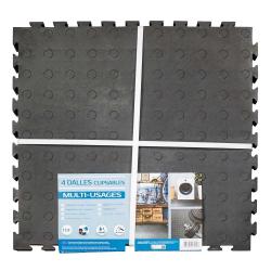 Dalles PVC clipsables 1m² imperméables - Lot de 4 dalles