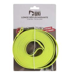 Longe réfléchissante silicone jaune fluo 5m x 2cm