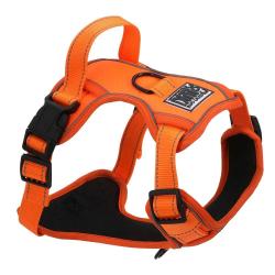 Harnais réfléchissant orange sécurité haute visibilité M