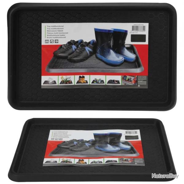 Tapis flexible polyvalent 60x40cm noir chaussures maison voiture