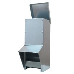 Mangeoire à trémie galvanisée 7 kg 17 x 18 x 39 cm