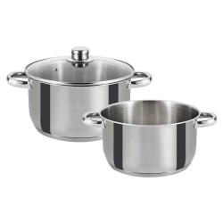 Faitout Marmite Couvercle Ø24cm Acier Inox Tous Feux