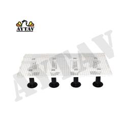 4 caillebotis 50cm x 1m maille 20x20mm