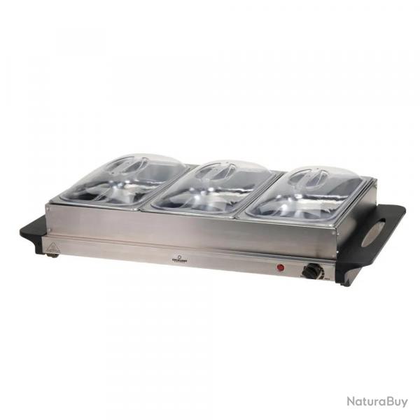 Chauffe-plat lectrique 3 compartiments 300 W plaque chauffante