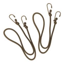 Sandows Expédition 6 mm 75 cm lot de 2 élastiques polyéthylène crochets acier