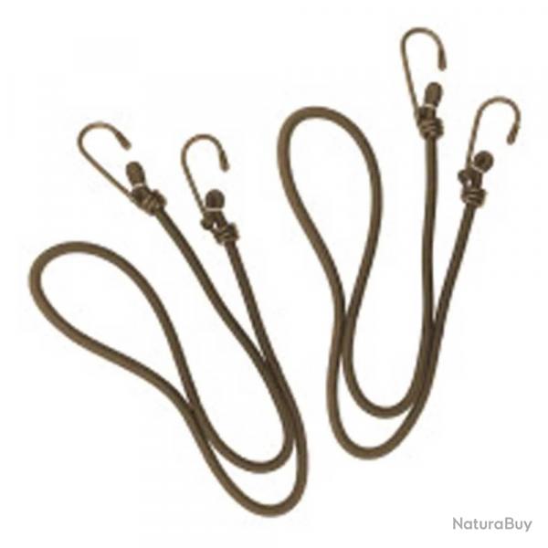 Sandows Expdition 6 mm 75 cm lot de 2 lastiques polythylne crochets acier