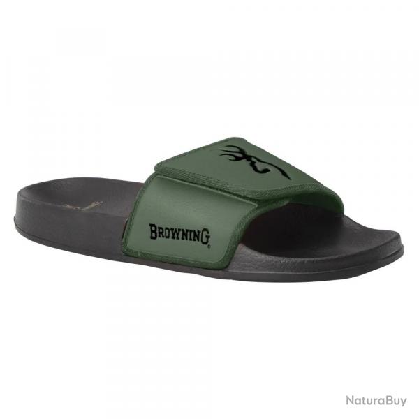 Sandales claquettes Browning Buckmark vertes 41  47