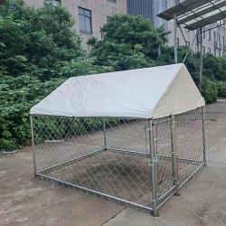 Enclos extérieur galvanisé avec toile imperméable 2x2x1,6 m