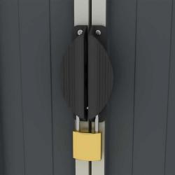 Abri de jardin métal 4,73 m² avec structure acier et double porte