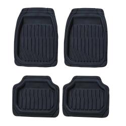 Lot 4 Tapis PVC Baquet Lavables Étanches Auto