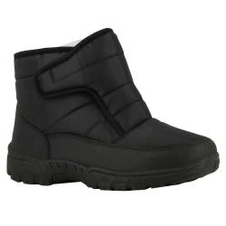 Bottines femme noires fourrées à scratch du 36 au 41 36