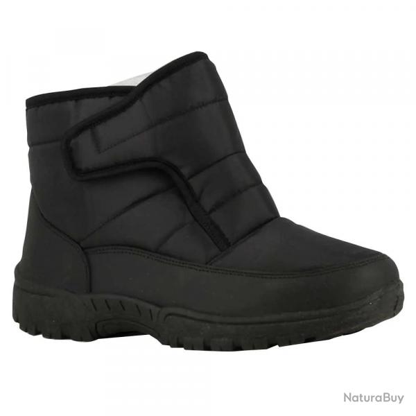 Bottines femme noires fourrées à scratch du 36 au 41 40